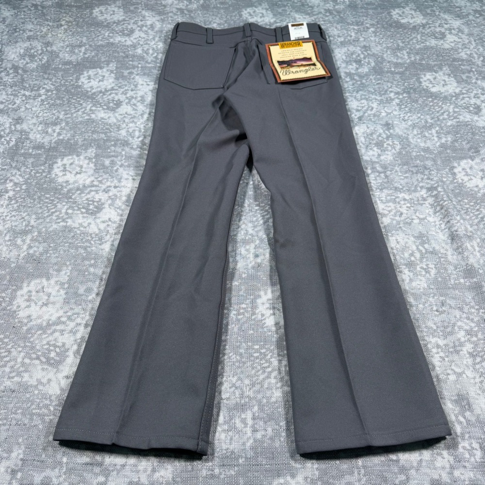Wrangler Wrancher Boot Jeans Mens 30x30 Gray 82GY Wrinkle Resistant Regular Fit